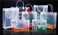 중국 주문 설계 로고 미생물에 의해 분해된 쇼핑 선물 소프트 고리 손잡이 플라스틱 백, 고리 손잡이 플라스틱 쇼핑 가방