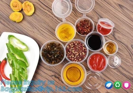 맞춘 인쇄된 명백한 투명한 버릴 수 있는 PET 플라스틱 소식통 컵 bowl,0.75oz 버릴 수 있는 투명 플라스틱 PP 소스 컵 정치 활동 위원회