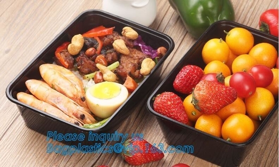 프리미엄 식사 Prep 용기 3 칸막이 BPA-FREE 식품 저장실 극초단파로 발송할 수 있는 식기 세척기 안전한 플라스틱 점심 벤토 상자