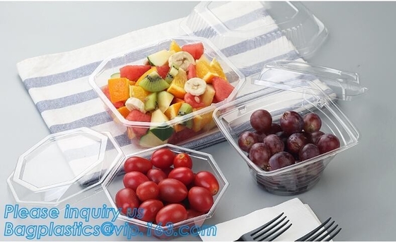 Lid PLA 미생물에 의해 분해되 샐러드 Bowl,24oz 좋아하는 버릴 수 있는 플라스틱 샐러드 활과 32 온스 버릴 수 있는 명백한 PET 플라스틱 샐러드 그릇