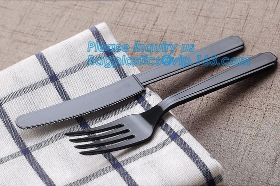 식당과 주방 48 PC 핑크색 플라스틱 칼장수에서 6 &quot; PS 버릴 수 있는 플라스틱 포크 스푼 나이프 서쪽 컬트러리 세트