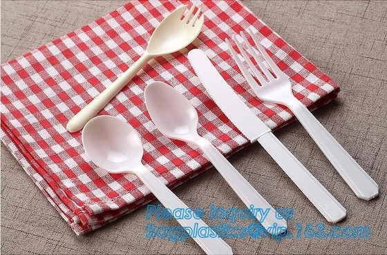 식당과 주방 48 PC 핑크색 플라스틱 칼장수에서 6 &quot; PS 버릴 수 있는 플라스틱 포크 스푼 나이프 서쪽 컬트러리 세트