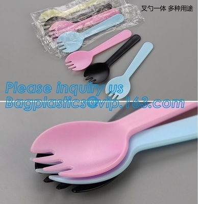 Eco 우호적 재사용할 수 있는 저녁식사 대나무 칼붙이는 진행에 대하여 설정했으며, 아이들 식기류 백플라스틱스를 위해 칼붙이 세트 만화 핸들