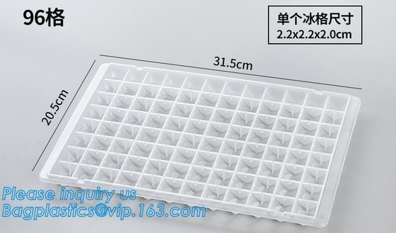Lid, 각얼음 트레이 컨테이너, Po와 FDA 공인된 실리콘 주형 동반자 얼음 컨테이너 저장 시원한 콩 얼음 트레이 트레이