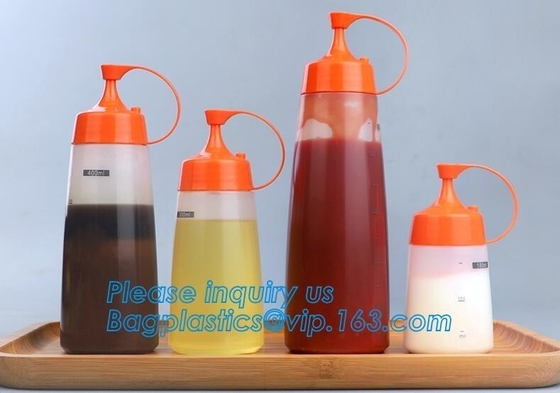 식품 등급 ＬＤＰＥ 부드러운 압착 칠레고추를 넣은 저민 고기와 강낭콩 스튜는 토마토 소스 케첩 플라스틱 bottles,16oz 음식 그레이드 플라스틱 압착 소스 병을 뜨겁게 합니다