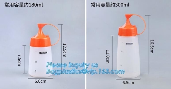 식품 등급 ＬＤＰＥ 부드러운 압착 칠레고추를 넣은 저민 고기와 강낭콩 스튜는 토마토 소스 케첩 플라스틱 bottles,16oz 음식 그레이드 플라스틱 압착 소스 병을 뜨겁게 합니다