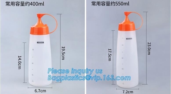 식품 등급 ＬＤＰＥ 부드러운 압착 칠레고추를 넣은 저민 고기와 강낭콩 스튜는 토마토 소스 케첩 플라스틱 bottles,16oz 음식 그레이드 플라스틱 압착 소스 병을 뜨겁게 합니다