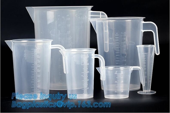 노동 용법 200 ml/400ml/900ml 단일 벽 물 졸업생 측정을 위한 1L 명백한 측정 잔 눈금 실린더 물주전자