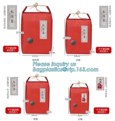 식품 등급 패키징 미생물에 의해 분해된 크라프트 지 궐련지 Bag,1kg 5 킬로그램 식품 등급 쌀은 갈색인 크라프트 지 포장을 패키징합니다