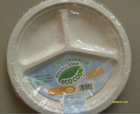 가득 찬 미생물에 의해 분해된 달걀 모양 퇴비성 플라스틱 옥수수 전분 플레이트, ECO 우호적 미생물에 의해 분해된 옥수수 전분 버릴 수 있는 테이블더블유