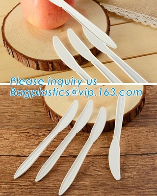 미생물에 의해 분해된 버릴 수 있는 유언비어 유포자 칼붙이 eco 우호적, 버릴 수 있는 CPLA 퇴비성 칼붙이, 옥수수 전분 커피 유언비어 유포자