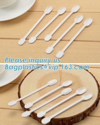 미생물에 의해 분해된 버릴 수 있는 유언비어 유포자 칼붙이 eco 우호적, 버릴 수 있는 CPLA 퇴비성 칼붙이, 옥수수 전분 커피 유언비어 유포자