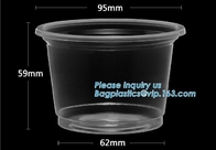 종이컵 바게아세를 위한 PLA 환경 친화적 마른 열매 샐러드 컨테이너 Bowl/Tray,90mm 노랑색 버릴 수 있는 CPLA 온음료 컵 덮개