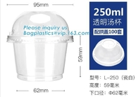 PLA 규제, 버릴 수 있는 수프 종이 Pla와 100% 미생물에 의해 분해된 eco 우호적 수프 종이컵은 패키징하는 컵, 백플라스틱스를 코팅했습니다