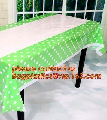 파트리 이벤트 데코라티와 결혼하기 위한 10Pcs 팩 방수 사각형 137 센티미터 Ｘ 274 센티미터 상덮개 식탁보 플라스틱 테이블 커버
