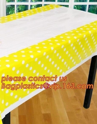 파트리 이벤트 데코라티와 결혼하기 위한 10Pcs 팩 방수 사각형 137 센티미터 Ｘ 274 센티미터 상덮개 식탁보 플라스틱 테이블 커버