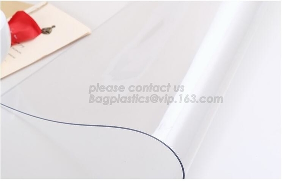 pvc 식탁보를 코팅한 세척할 수 있는 식탁보 명백한 pvc 상덮개, 내유성 끈 꽃은 상덮개 BAGEASE BAGPLAST를 잘라냅니다