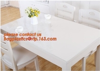 DIY 라운드 PVC 상덮개 보호기 책상 매트 테이블 직포 Pvc 투명한, 스탬핑 테이블 직포 격자 무늬 PVC 상덮개