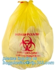 호스피셜, PE 평평하 버릴 수 있는 생물학적 위험 쓰레기 봉투 / 쓰레기백 / 쓰레기 가방, 백플라스틱스를 위한 의학 생물학적 위험 쓰레기백