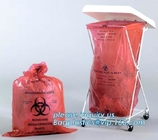 생물학적 위험 임상적 쓰레기백, 미생물에 의해 분해된 의료 폐기물 생물학적 위험 봉투, 생물학적 위험 60Liter 산업적 쓰레기 가방, 바게아세