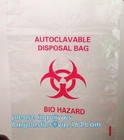 의학 소비재의 생물학적 위험 폐기처분 보급품, ＬＤＰＥ 플라스틱 의학 압력솥 가방, 생물학적 위험 폐기물 오물 처리 주머니