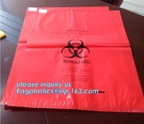 의학 소비재의 생물학적 위험 쓰레기백, 드로스트링 의료 폐기물 가방, 의학 생물학적 위험 압력솥 가방, 백플라스틱스