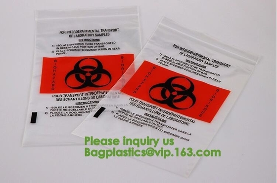 생물학적 위험 백 - 응급 치료와 안전 공급, 의료 폐기물 BAGS, 생물학적 위험 BAGS, BIO-HAZARD BAGS, 백플라스틱스 백
