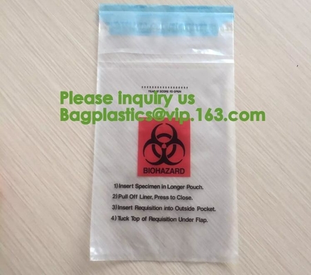 생물학적 위험 백 - 응급 치료와 안전 공급, 의료 폐기물 BAGS, 생물학적 위험 BAGS, BIO-HAZARD BAGS, 백플라스틱스 백
