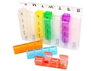28개 칸막이 한 매주 플라스틱 필 컨테이너, 매일 공상 7 일 투명 플라스틱 분리할 수 있는 약물 상자 4 복용량, 알약
