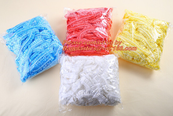 샤워 캡 호텔 캡을 방수 처리하는 ＬＤＰＥ / HDPE 주문 제작된 플라스틱 PE 호텔 버릴 수 있는 샤워 캡, eco 생 분해성 플라스틱