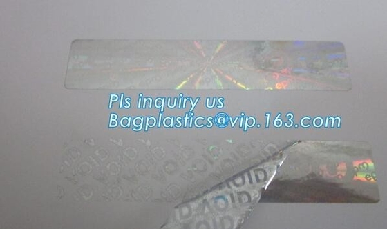 포일 렌즈 홀로그램 무효 스티커 라벨, 보증 밀봉 스티커 보안 무효 스티커 라벨 탬퍼 증명 스티커 팩