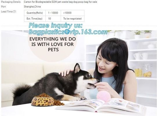 분배기, 애완용품과 애완동물 제품 미생물에 의해 분해된 개 폐기물 Bag/ 개똥 가방이 세트 개 바보 가방 야외 Wa를 돌봅니다