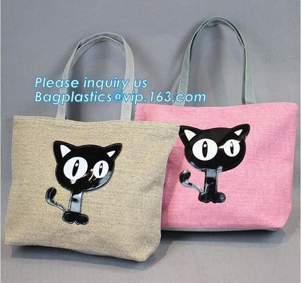 주문 제작된 인쇄된 로고는 핸들, 패션과 쇼핑 운반 jute bags와 환경적 맞춘 황마 쇼핑 가방을 적층했습니다