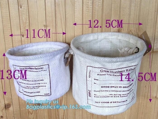 황마 물질 작은 장난감 저장 바스켓, 3 황마 저장 바스켓, 저장 빈의 인쇄하는 세트, 세탁 바구니 빈 바게아세