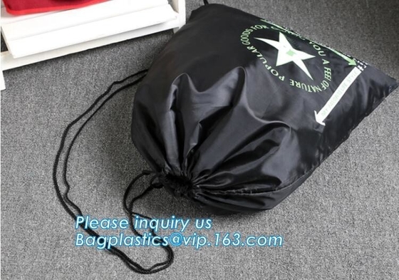 프로모션 캔버스 면 졸라매는 끈 가방, 방수 작은 나일론 폴리에스테르 졸라매는 끈 Bag,190T/210d 폴리에스테르 졸라매는 끈 양의 울음 소리