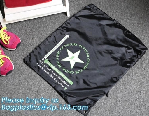 프로모션 캔버스 면 졸라매는 끈 가방, 방수 작은 나일론 폴리에스테르 졸라매는 끈 Bag,190T/210d 폴리에스테르 졸라매는 끈 양의 울음 소리