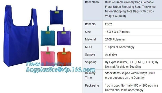 운반 방수 과일 딸기 나일론 폴드형 쇼핑 가방 /가 접게 접는 공장도 가격 빠른 전달 폴리에스테르