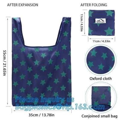 로고는 Bag/ 승진이 박사를 드로스트링 프로모션, 폴리에스테르를 위한 쇼핑 가방을 폴딩시키는 eco 우호적 재사용할 수 있는 폴리에스테르를 출력했습니다