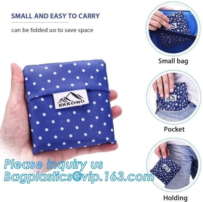 로고는 Bag/ 승진이 박사를 드로스트링 프로모션, 폴리에스테르를 위한 쇼핑 가방을 폴딩시키는 eco 우호적 재사용할 수 있는 폴리에스테르를 출력했습니다