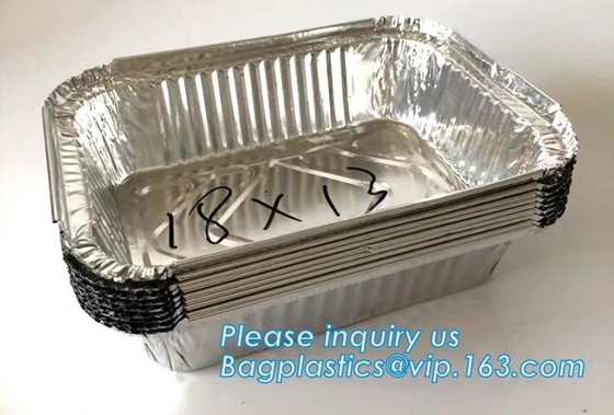 음식 Pa에 대해 알루미늄 박막 용기 / 팬 / 접시, 버릴 수 있는 알루미늄 포일 컨테이너를 쌓는 인기있는 가계 부엌 음식