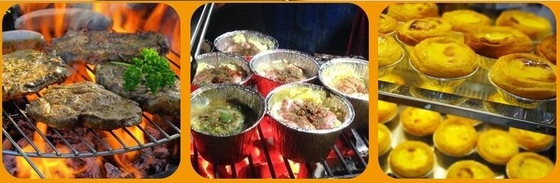 7 인치 8 인치와 9 인치는 케이크 호일 팬을 둥글게 합니다, 공장도 가격 직사각형 버릴 수 있는 알루미늄 박막 용기가 패키그를 바게아세
