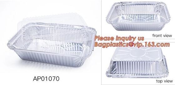 OEM 버릴 수 있는 부엌 사용 알루미늄 박막 용기, 쉬운 개구와 단순한 처분 알루미늄 포일 용기 BAGEASE 정치활동 위원회