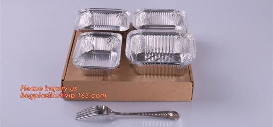 봉인한 알루미늄 호일 테이크아웃식음식 용기, 상이한 모양 능력은 버릴 수 있는 알루미늄 호일 식료품 용기 / Ｔ를 제거합니다