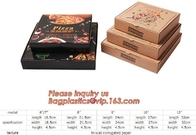 크라프트지 피자 판지 테이크 아웃 컨테이너 값이 싼 피자 전달 박스 패킹상자, 재활용할 수 있는 피자 패키징 박스 바게아