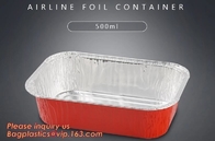840 밀리람베르트 깊이인 버릴 수 있는 알루미늄 포일 식품 등급 테이크-어웨이 용기, 음식 바게아세를 위한 가계 알루미늄 박막 용기