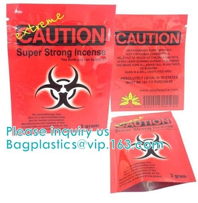 의학 풀 인스스 팩 지퍼 팁 BAGS, 보따리를 꾸리는 풀 향, 의학 크라프트지 팁