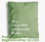 녹색 녹말 우편물발송자 미생물에 의해 분해된 퇴비성 플라스틱 선적 패키징은 메일링 의복 팩 가방에게 옷을 입힙니다