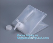 핸들 폴드형 제리 없는 10l 20l 플라스틱 큐비테이너 백 인 박스는 구멍으로 물 액체 광장 양동이를 타진할 수 있습니다