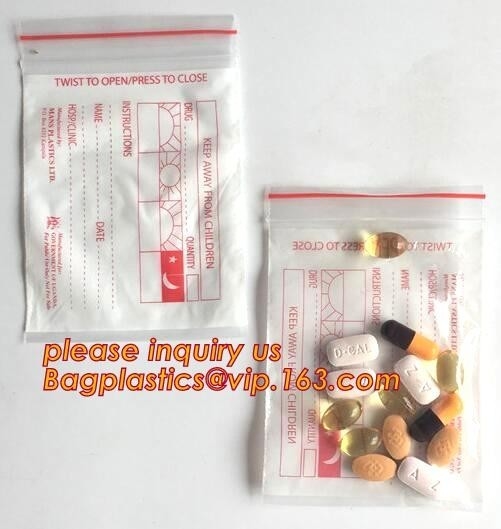 의학 지퍼 백 / ＬＤＰＥ 의학적이 지퍼 백 / 의학 지퍼 백, 기록가능한 의학 집록크 알약은 패키징 테플론제 백 지프를 요약합니다