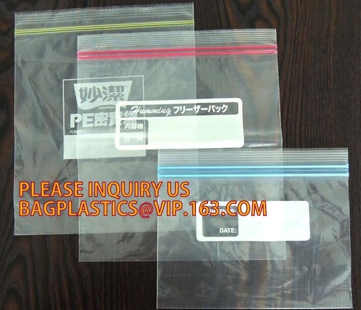 고급 품질 2는 패키지 백, 분리할 수 있는 플라스틱 개방형 배트랙 지프를 위한 투명한 진공 플라스틱 PE 지퍼를 추적합니다